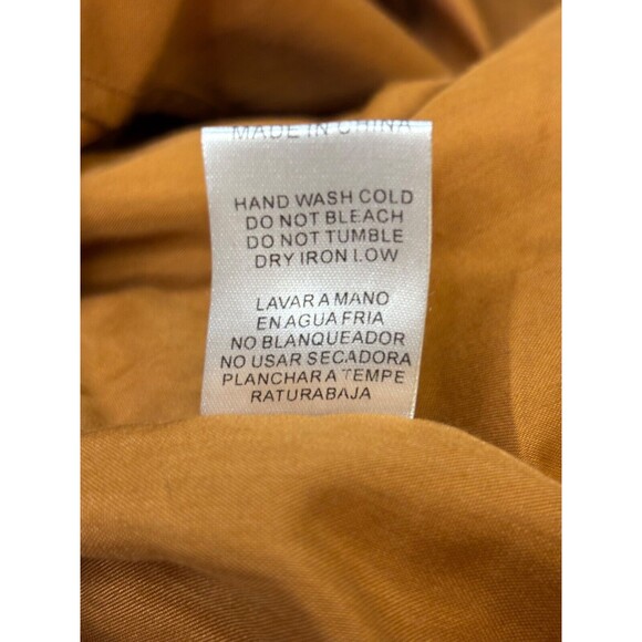 Aureum BOHO Smocked Midi Sundres Orange Russet M - Picture 9 of 9